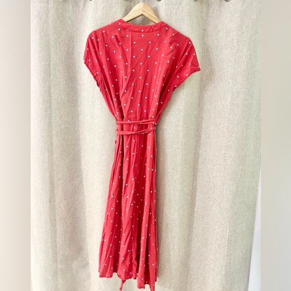 Old Navy Wrap Front Polka Dot Midi dress - Picture 5 of 6